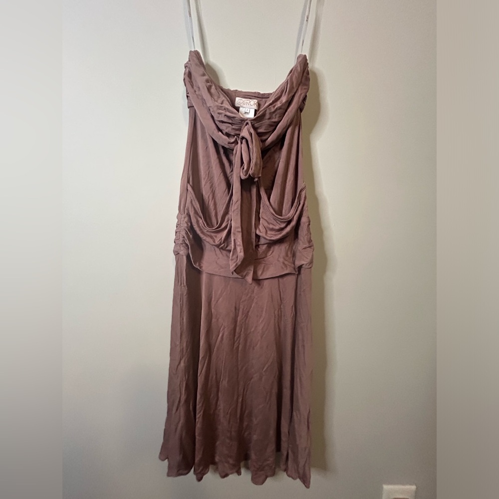 LaRok Strapless Dress in Mauve